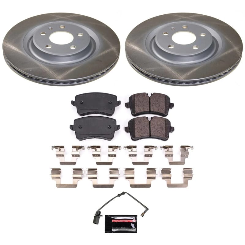 PowerStop — Semi-Coated Rotor and Low-Dust Ceramic Brake Pad Kit