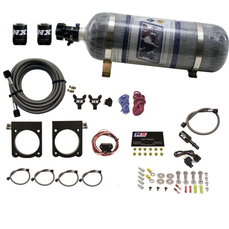 Nitrous Express — GEN-V VIPER NITROUS PLATE SYSTEM (50-400HP) W/ 12LB BOTTLE
Nitrous Oxide Injection System Kit