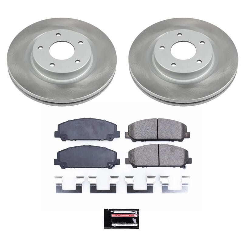 PowerStop — Semi-Coated Rotor and Low-Dust Ceramic Brake Pad Kit