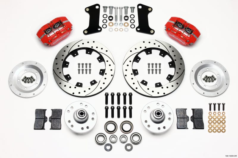 Wilwood — KIT,FRONT,CAMARO,67-69,DP-DB,12.19 ROTOR,VENTED,DRILLED,RED