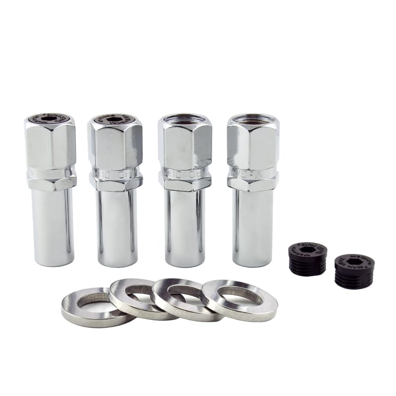 McGard — McGard Hex Lug Nut (Drag Racing X-Long Shank) 7/16-20 / 13/16 Hex / 2.475in. Length (4-Pk) - Chrome