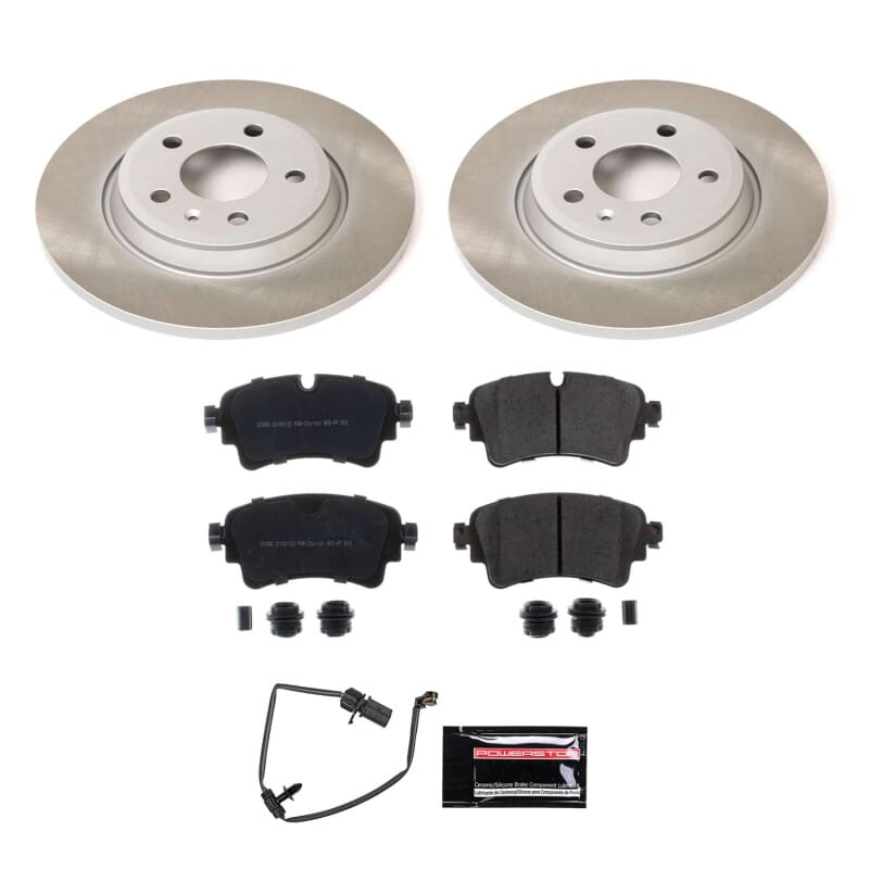PowerStop — Semi-Coated Rotor and Low-Dust Ceramic Brake Pad Kit