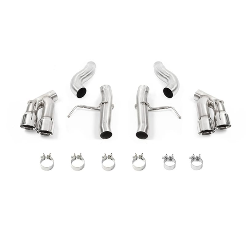 Mishimoto — Quad Tip Race Axle-Back Exhaust, Polished, fits Chevrolet Camaro 2.0T 2016-2024