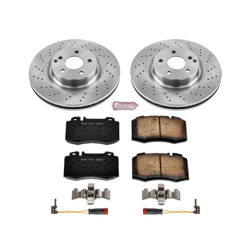 PowerStop — OE Stock Replacement Low-Dust Ceramic Brake Pad and Rotor Kit
