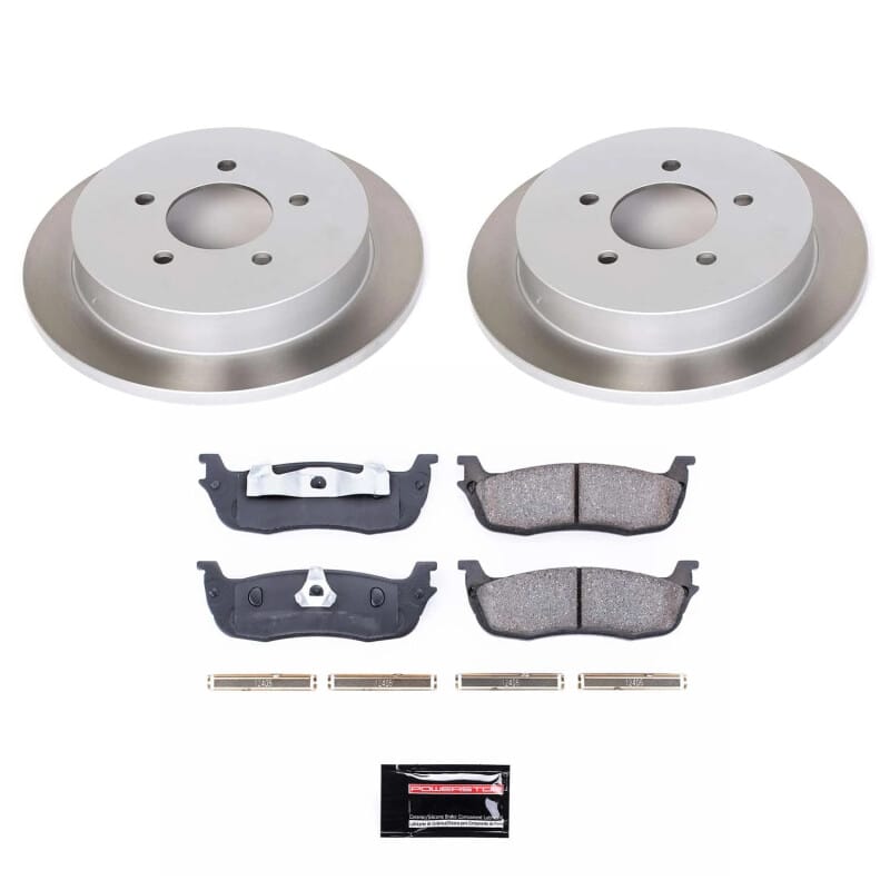 PowerStop — Semi-Coated Rotor and Low-Dust Ceramic Brake Pad Kit
