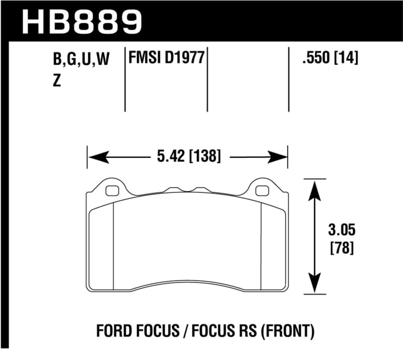 Hawk Performance — HP Plus Disc Brake Pad