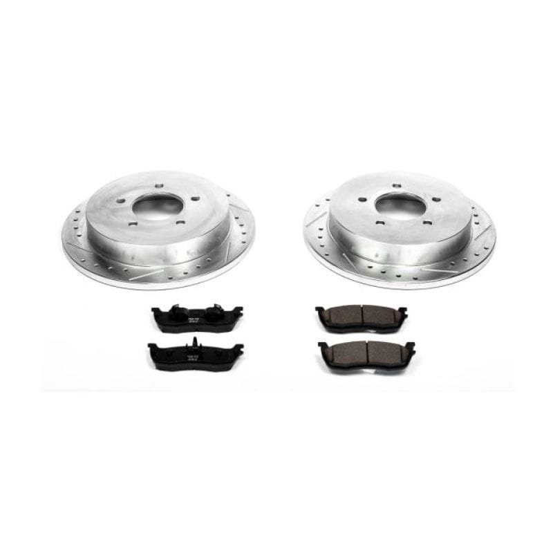 PowerStop — Z23 Daily Driver Carbon-Fiber Ceramic Brake Pad and Drilled & Slotted Rotor Kit