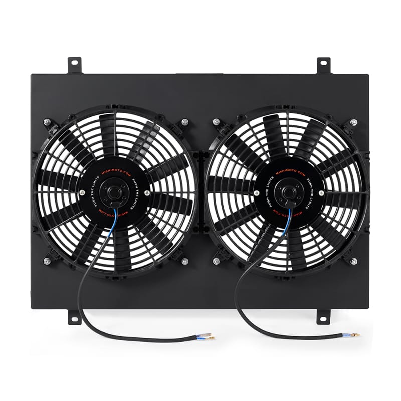 Mishimoto — Performance Aluminum Radiator Fan Shroud Kit, Black, fits Ford Mustang 1979-1993