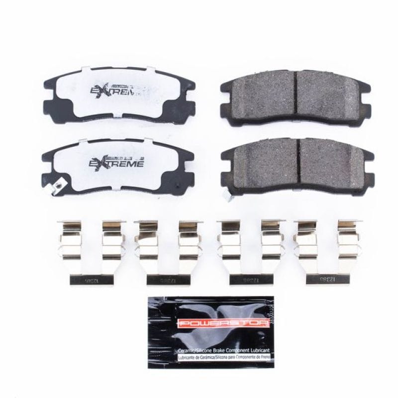PowerStop — PowerStop - Z26 Performance Carbon-Fiber Ceramic Brake Pads with Hardware Kit