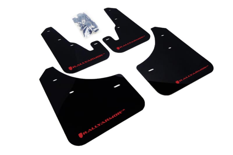 Rally Armor — Black Mud Flap/Red logo