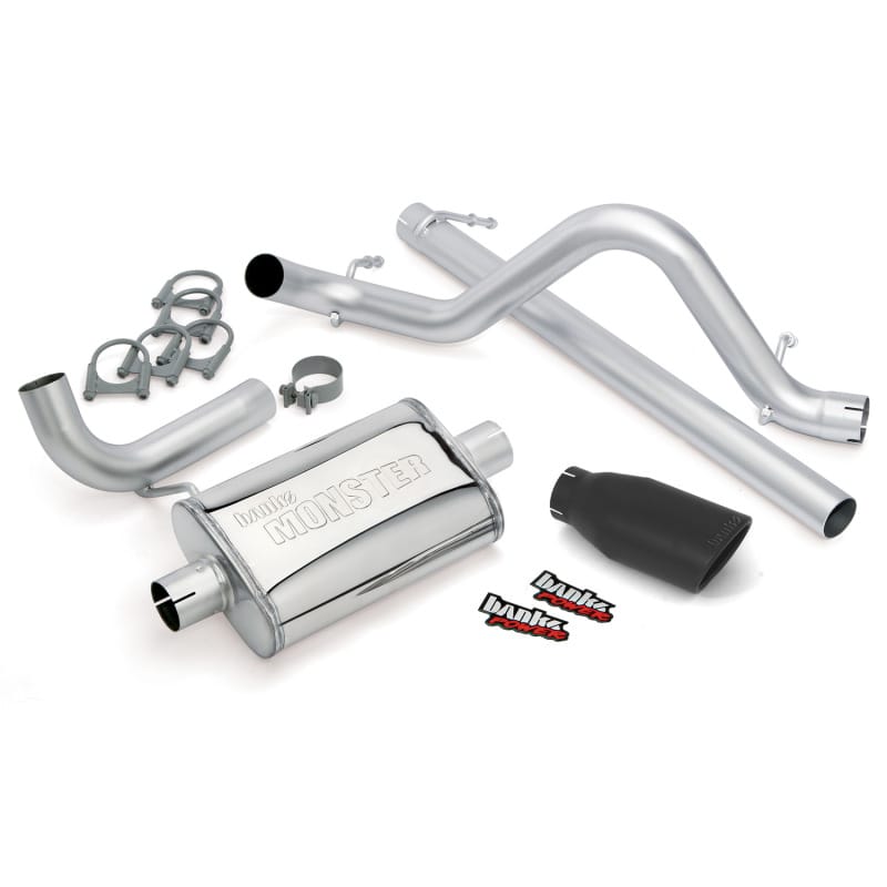 Banks Power — Monster Exhaust System, 2007-2011 Jeep Wrangler 3.8L, 2 or 4-door
Monster® Exhaust System