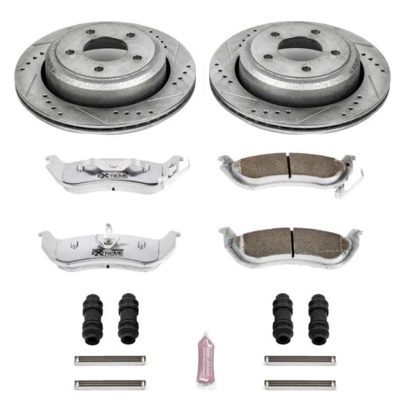 PowerStop — Z26 Street Performance Ceramic Brake Pad and Drilled & Slotted Rotor Kit