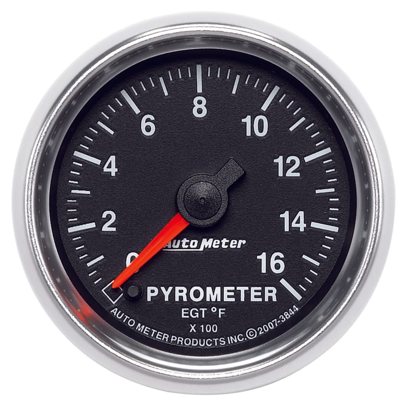 AutoMeter — GAUGE, PYROMETER (EGT), 2 1/16", 1600?F, DIGITAL STEPPER MOTOR, GS