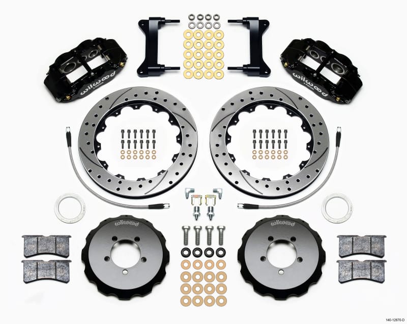 Wilwood — KIT,FRONT,2012 SCION FRS,FNSL6R 12.88x1.10 FRONT MT,DRILLED,W/LINES