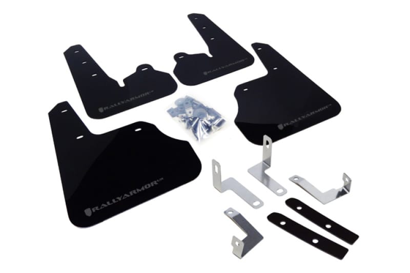 Rally Armor — Black Mud Flap/Grey Logo