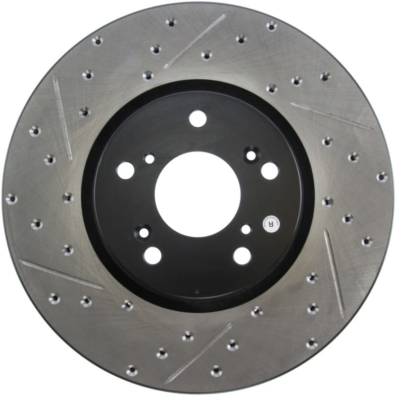 Stoptech — StopTech Sport Drilled & Slotted Brake Rotor; Front Right
StopTech Sport Drilled/Slotted Brake Rotor; Front Right
StopTech Sport Drilled/Slotted Disc