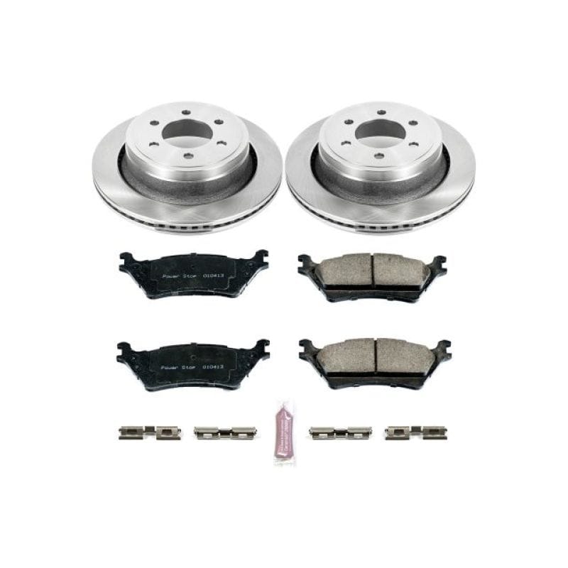 PowerStop — OE Stock Replacement Low-Dust Ceramic Brake Pad and Rotor Kit