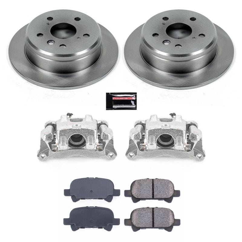 PowerStop — OE Stock Replacement Low-Dust Ceramic Brake Pad, Rotor and Caliper Kit