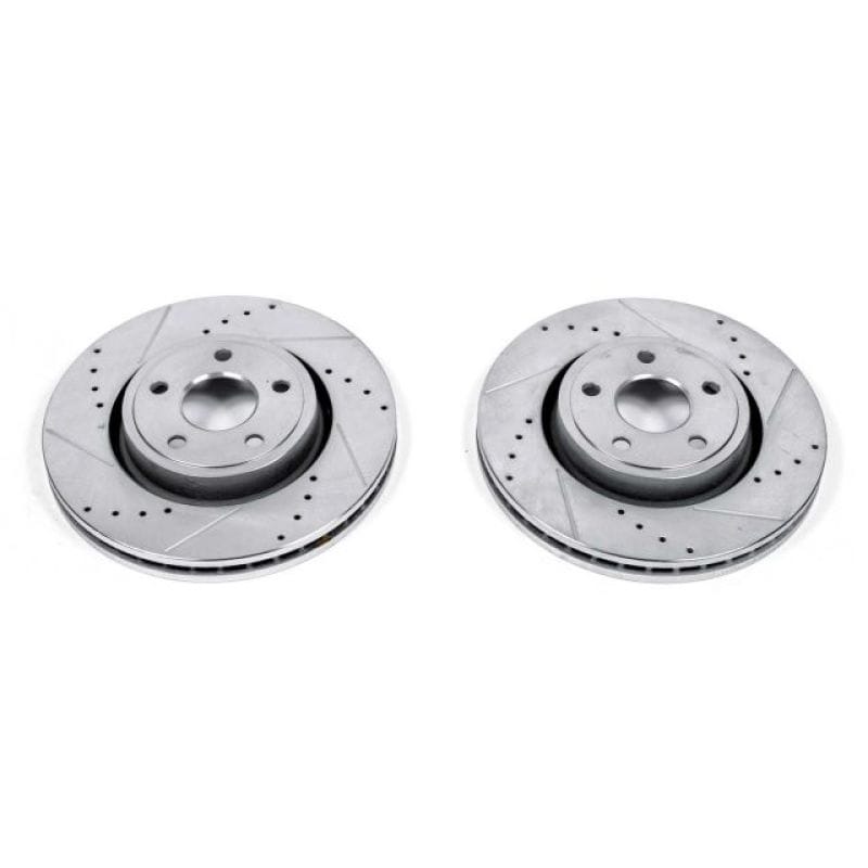 PowerStop — PowerStop Evolution Performance Drilled, Slotted & Plated Brake Rotor Pair