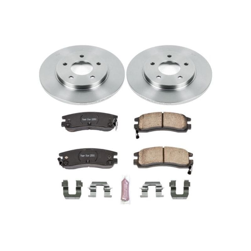 PowerStop — OE Stock Replacement Low-Dust Ceramic Brake Pad and Rotor Kit