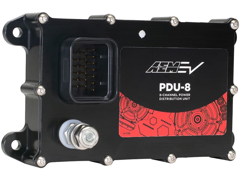 AEM — PDU-8, 8 CHANNEL CAN PDU Four 20A and four 10A high-side 12V outputs
PDU-8 Eight-Channel Power Distribution Unit