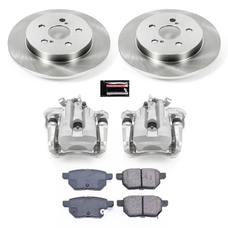 PowerStop — OE Stock Replacement Low-Dust Ceramic Brake Pad, Rotor and Caliper Kit