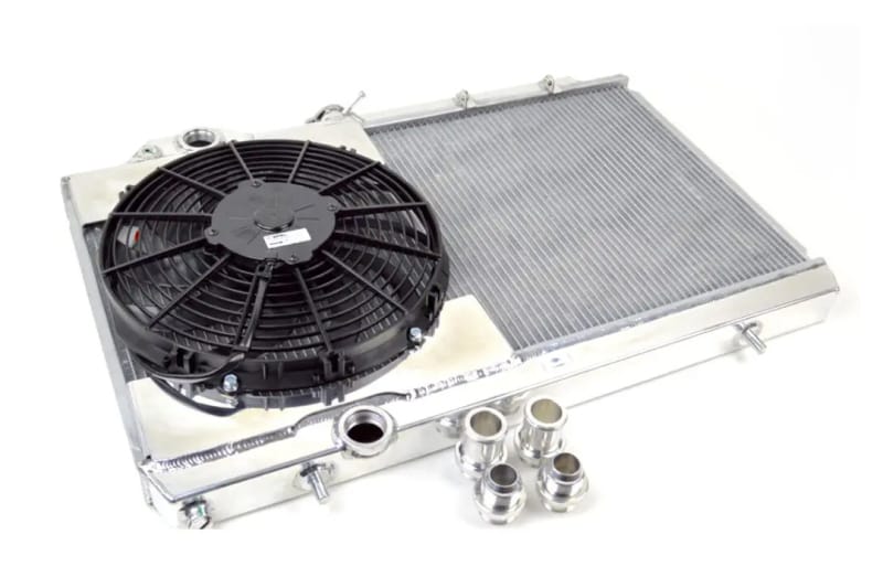 CSF — Mitsubishi Evo 7/8/9 Full Size Slim All-Aluminum Radiator w/ 12in SPAL Fan