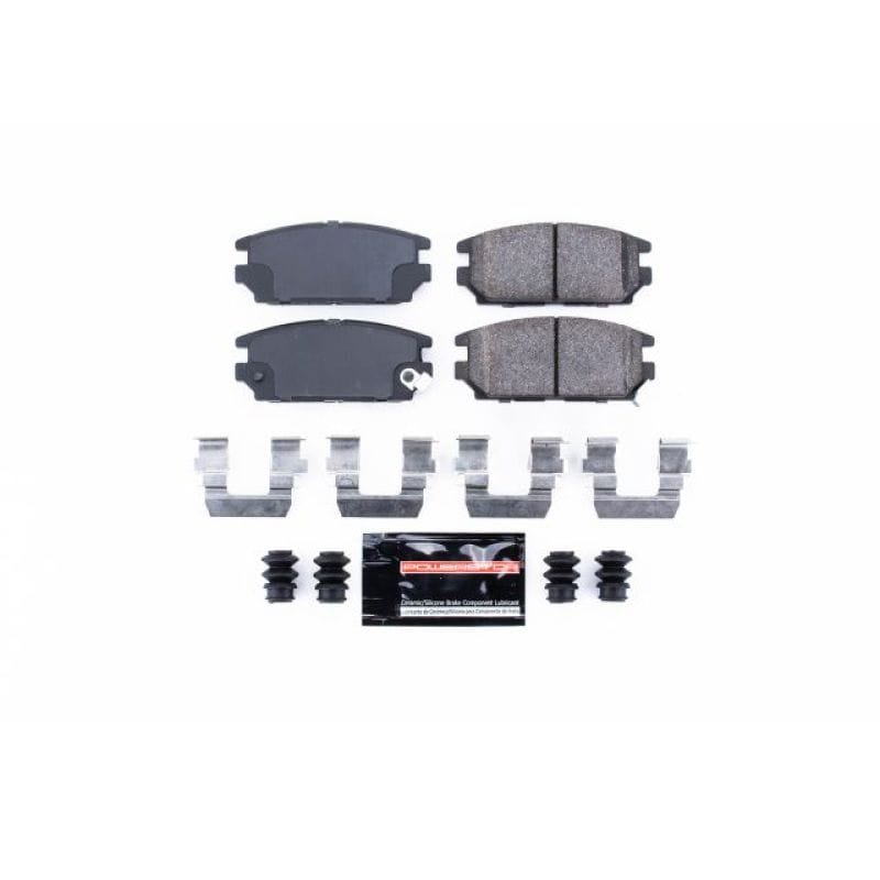 PowerStop — PowerStop - Z23 Daily Driver Carbon-Fiber Ceramic Brake Pads with Hardware Kit