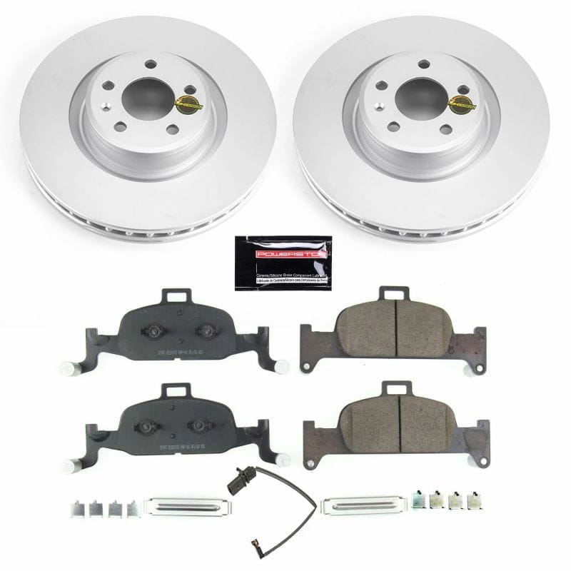 PowerStop — Genuine Geomet Coated Rotor and Carbon-Fiber Ceramic Brake Pad Kit