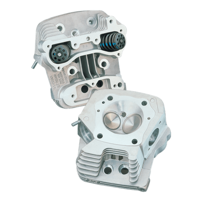 S&S Cycle — S&S Cycle 84-99 BT 83cc Cylinder Head Kit For S&S 4in Bore - Natural Aluminum Finish