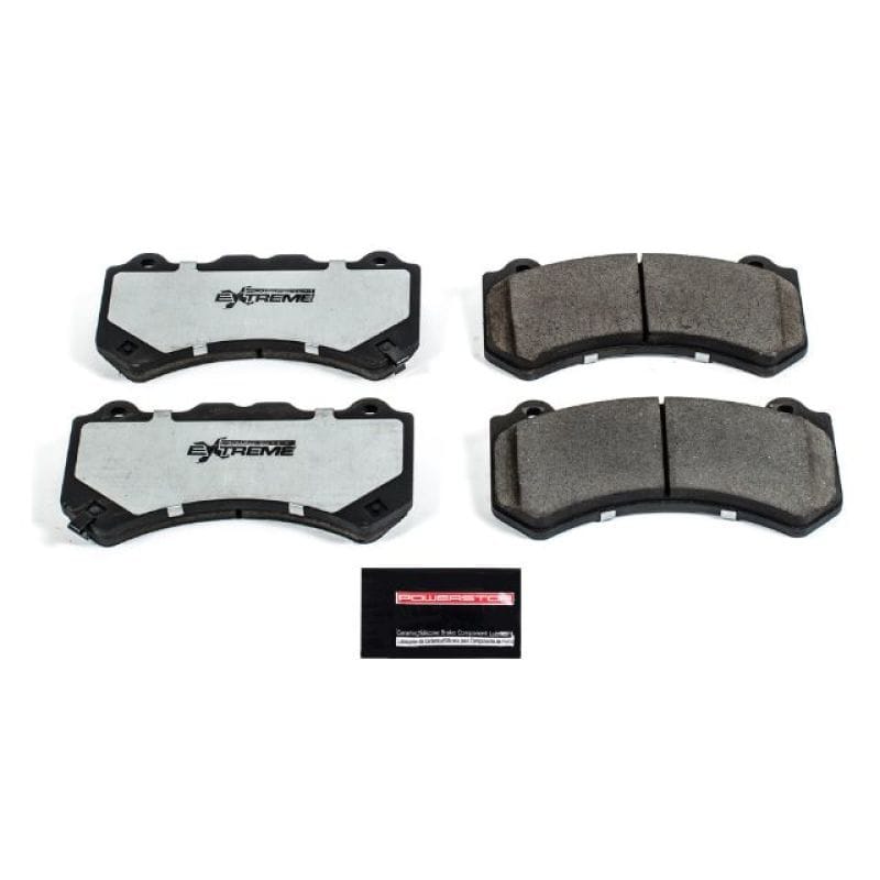 PowerStop — PowerStop - Z26 Performance Carbon-Fiber Ceramic Brake Pads with Hardware Kit