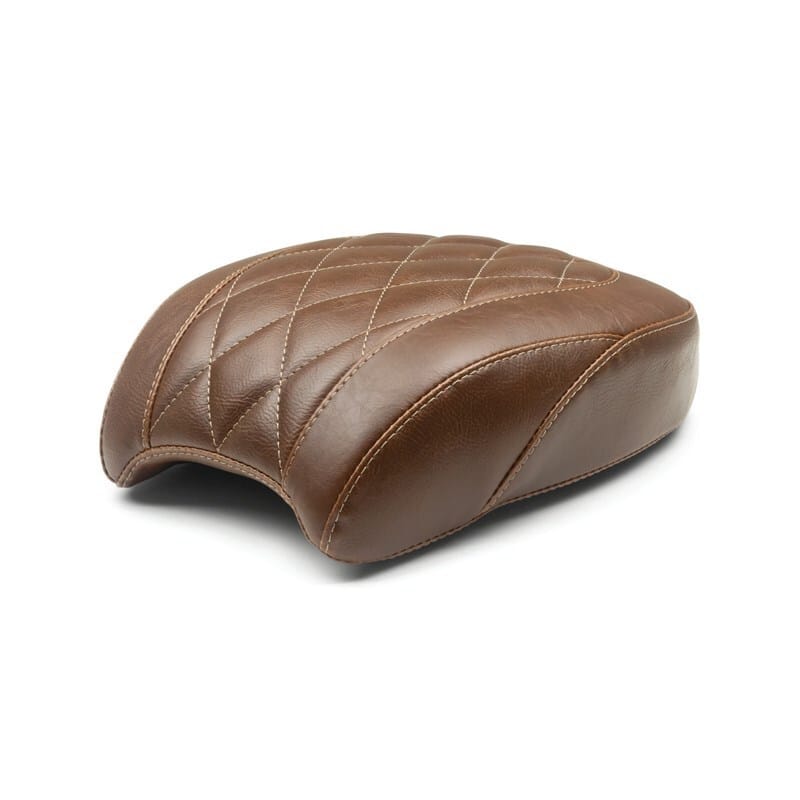 Mustang Motorcycle — Mustang 18-21 Harley Street Bob Wide Tripper Passenger Seat Diamond Stitch - Brown