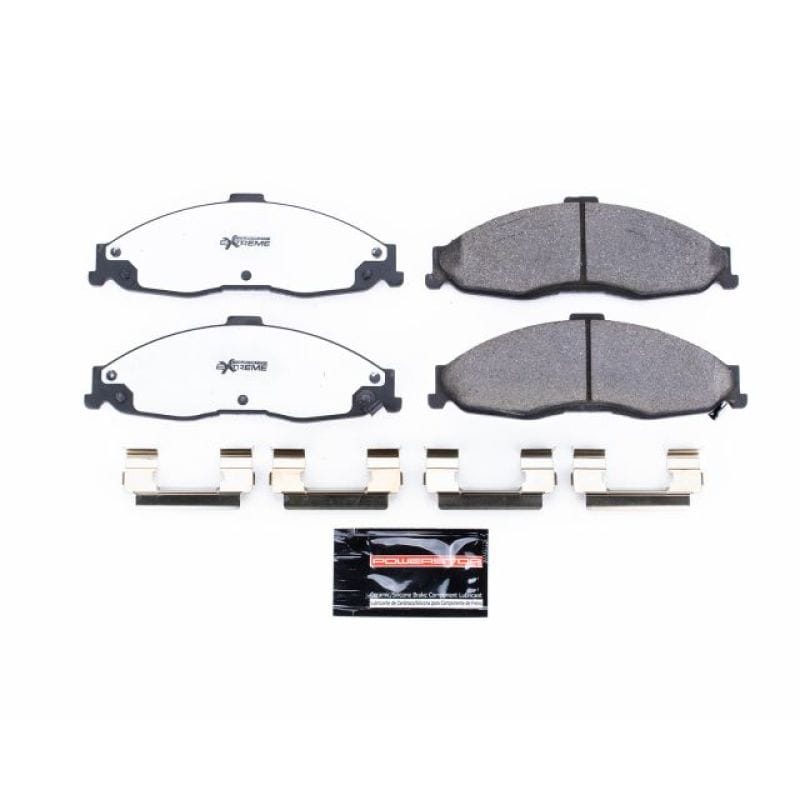 PowerStop — PowerStop - Z26 Performance Carbon-Fiber Ceramic Brake Pads with Hardware Kit