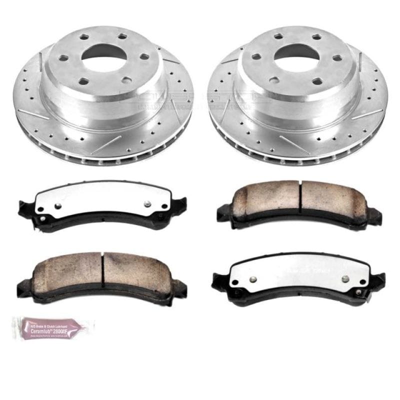 PowerStop — Z36 Truck and SUV Carbon-Fiber Ceramic Brake Pad and Drilled & Slotted Rotor Kit