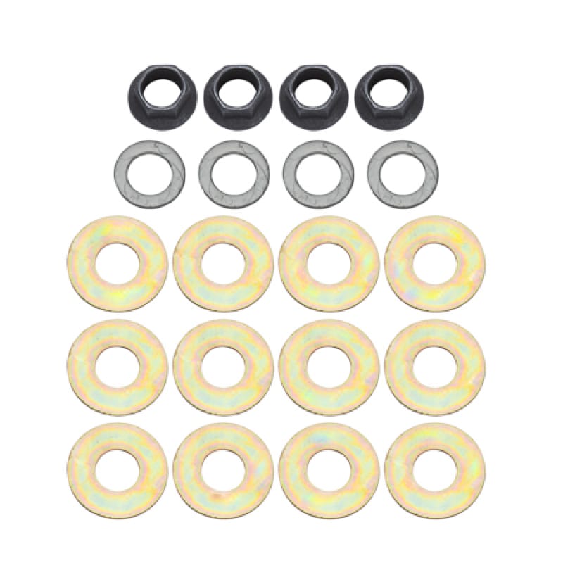 Wilwood — Wilwood Bolt Kit - 3/8-24 - 4 Pack (Nut, Washer, Shims)