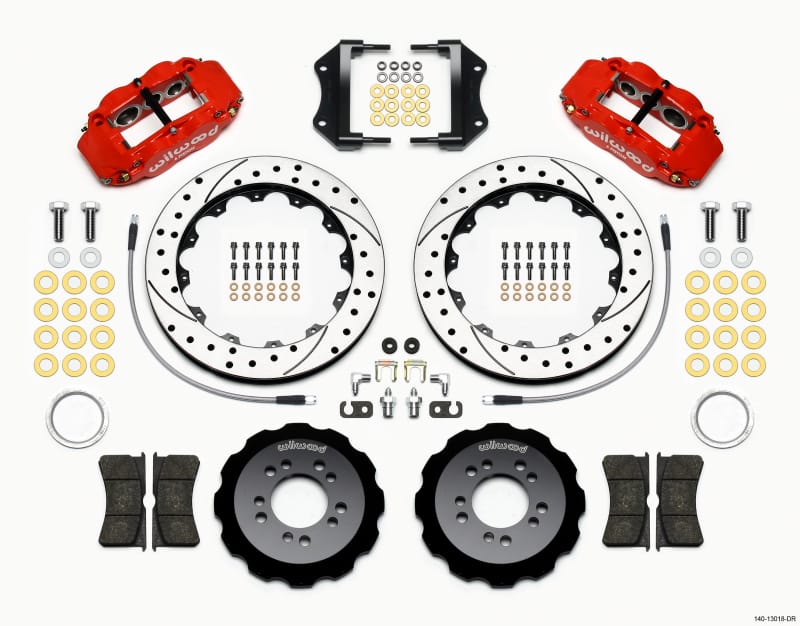 Wilwood — KIT,FRONT,FORD FOCUS 2013,FNSL6R,12.88x 1.10,FRONT MT,SRP,RED,W/LINES