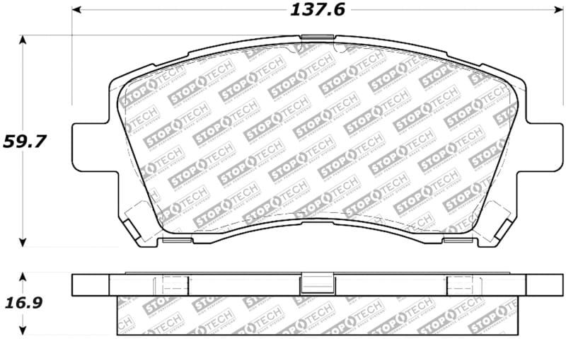Stoptech — StopTech Street Select Brake Pads with Hardware