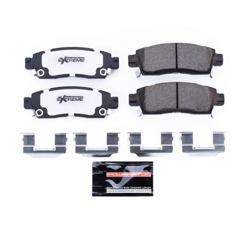 PowerStop — PowerStop - Z26 Performance Carbon-Fiber Ceramic Brake Pads with Hardware Kit