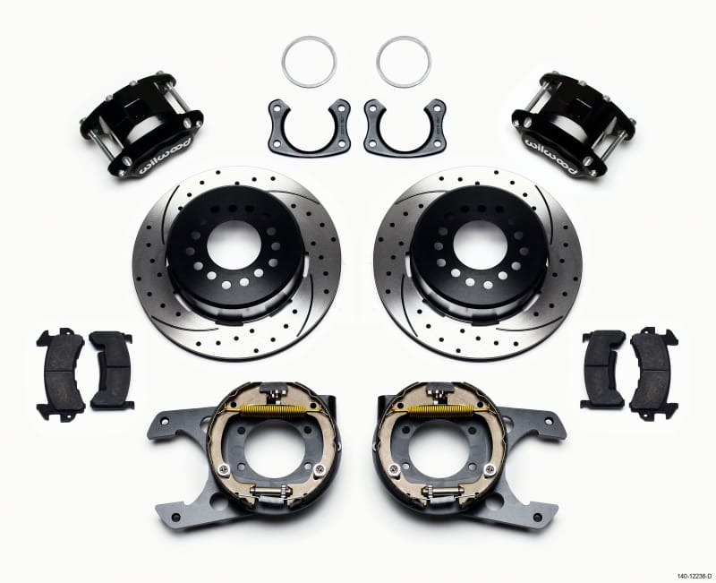 Wilwood — KIT,REAR,DISC/DRUM,BIG FORD,NEW STYLE 2.50 OFFSET,D154,1PC,STAGGERED MT,SRP