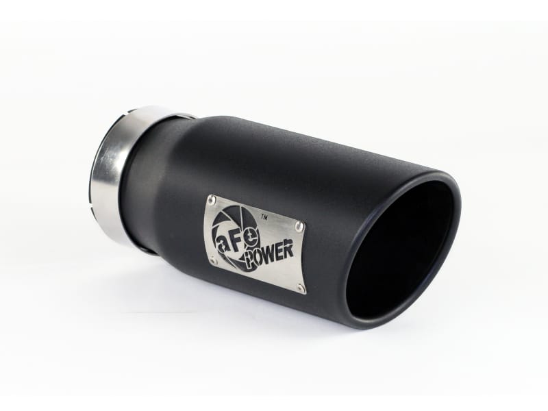 aFe — MACH Force-Xp 409 Stainless Steel Clamp-on Exhaust Tip Black