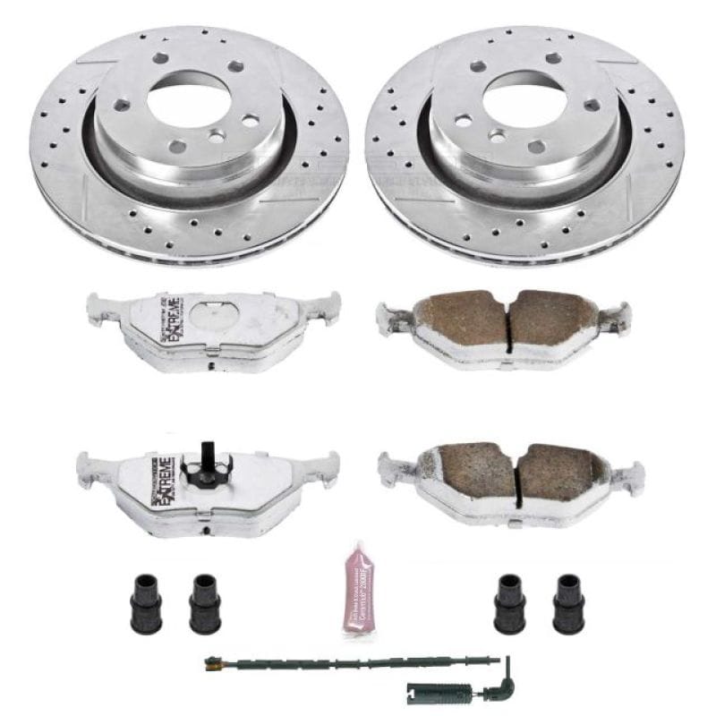 PowerStop — Z26 Street Performance Ceramic Brake Pad and Drilled & Slotted Rotor Kit
