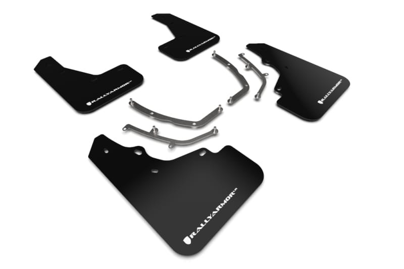 Rally Armor — Black Mud Flap/White Logo