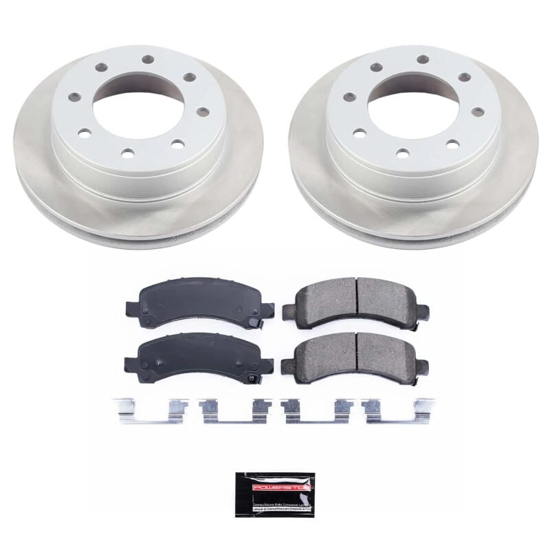 PowerStop — Semi-Coated Rotor and Low-Dust Ceramic Brake Pad Kit