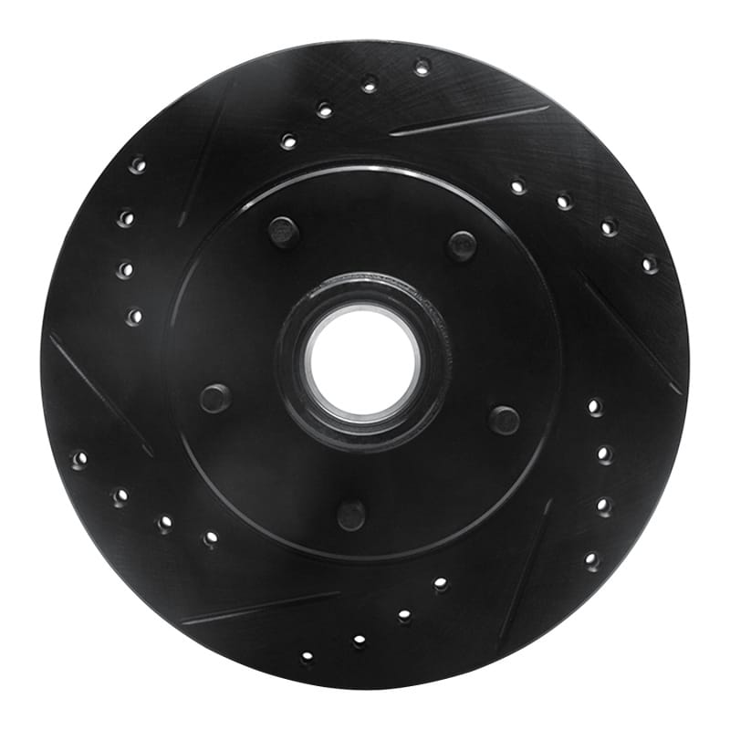 R1 Concepts — R1 Concepts Brake Rotor Drilled and Slotted Black