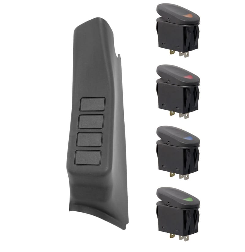 Rugged Ridge — A Pillar Switch Pod Kit
SWITCHES/KNOBS-OMIX