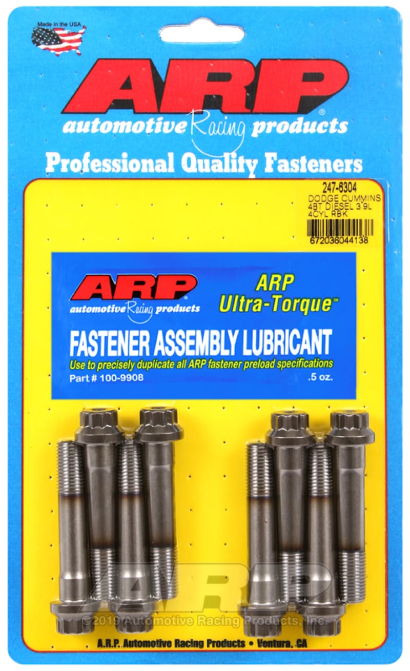 ARP — ARP Dodge Cummins 3.9L 8V ARP2000 Rod Bolt Kit