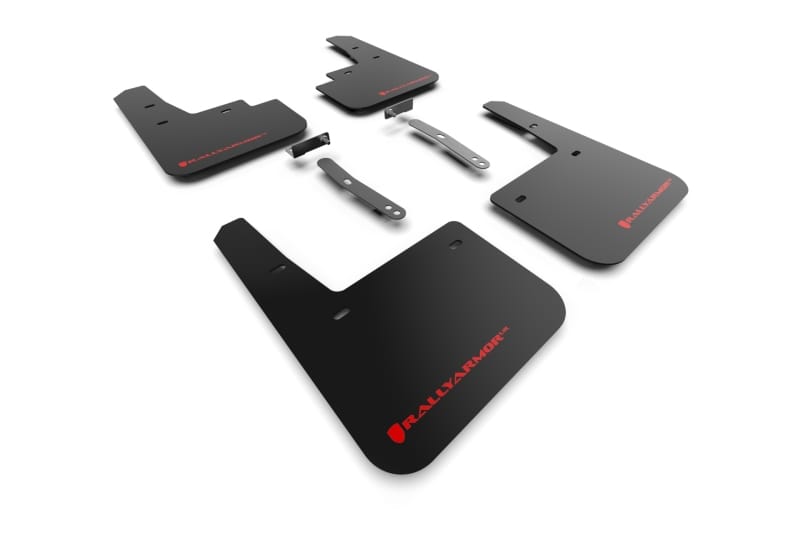 Rally Armor — Black Mud Flap/Red Logo