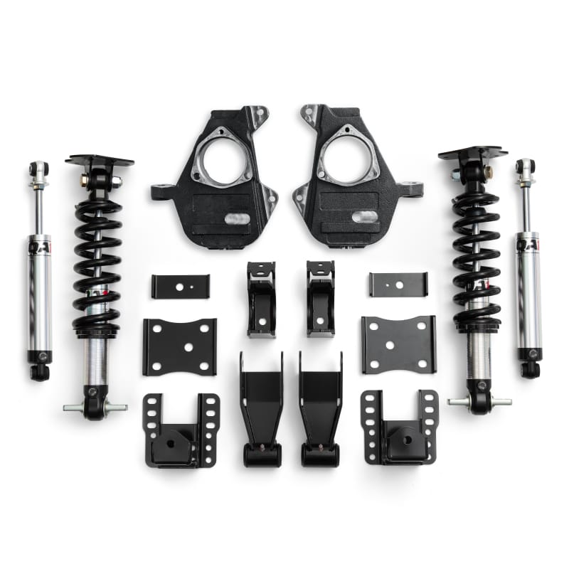 QA1 — QA1 LK11-GMT03 4/6 Lowering Kit, 07-16 GM 1500, 2WD Cast Arms, Single Adjust