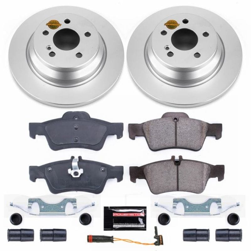 PowerStop — Genuine Geomet Coated Rotor and Carbon-Fiber Ceramic Brake Pad Kit
