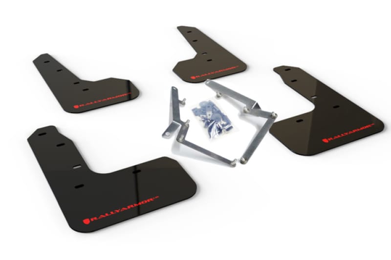 Rally Armor — Black Mud Flap/Red Logo